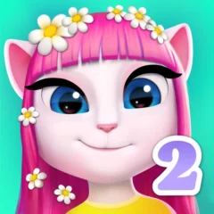 تنزيل لعبة صديقتي أنجيلا المتكلمة My Talking Angela 2 مهكرة  Apk للاندرويد اخر اصدار 2025 مجاناً