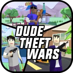 تحميل لعبة Dude Theft Wars مهكرة Apk للاندرويد اخر اصدار 2025 مجانا